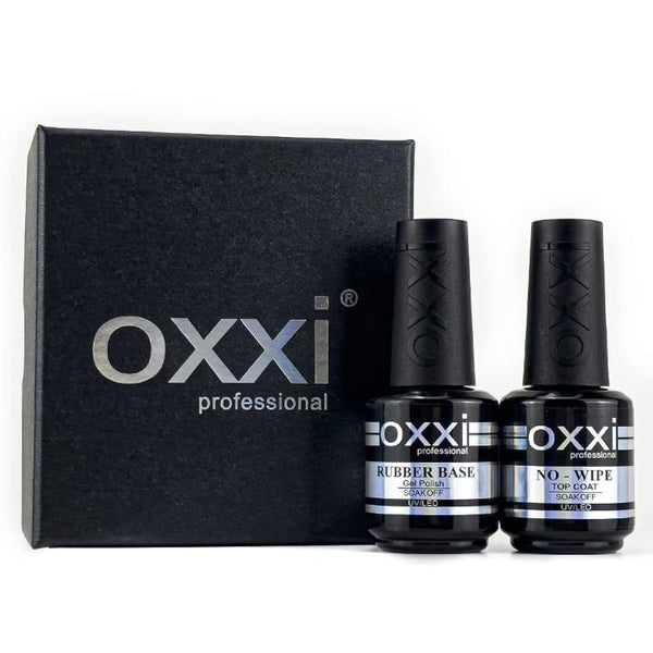 2X15ml Rubber Base,No Wipe Top Coat Gel Nail Polish