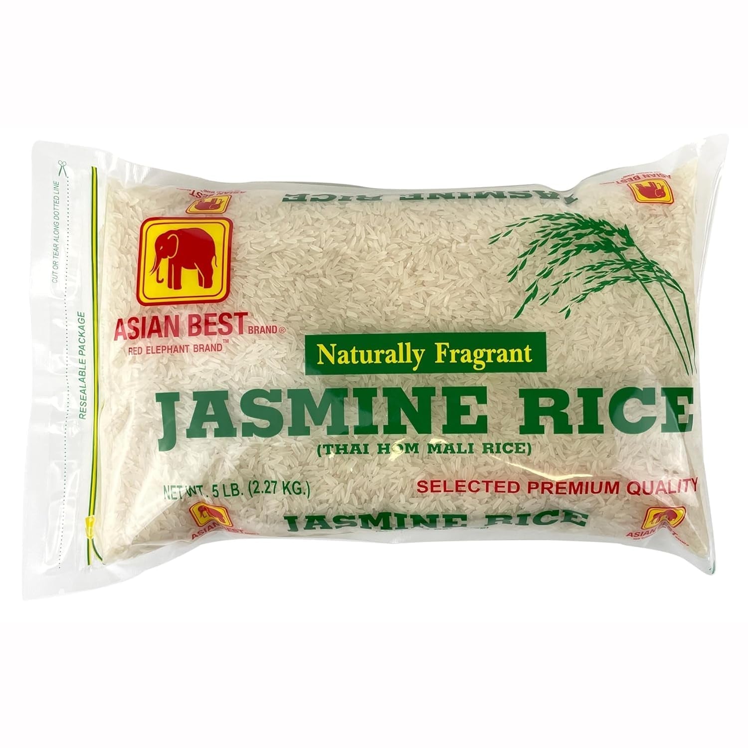 Premium Select Authentic Jasmine Rice, 5 Pound Bag