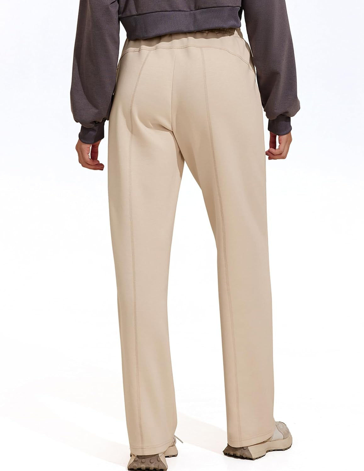 Womens Straight Leg Sweatpants Casual Athletic Workout Pants Stretch Soft Lounge Pants with Pockets