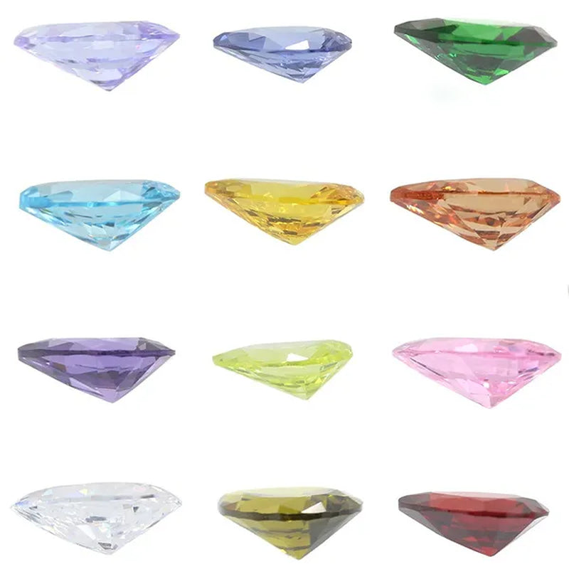 2PC Loose Gemstone Oval Cut Cubic Zirconia Stone Jewelry Production Craft Love Bead Grade VVS 6*8Mm /0.23*0.31Inch