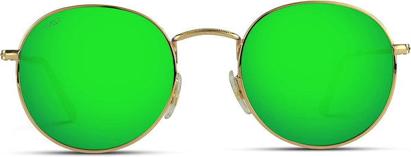 '- Reflective Lens round Trendy Sunglasses