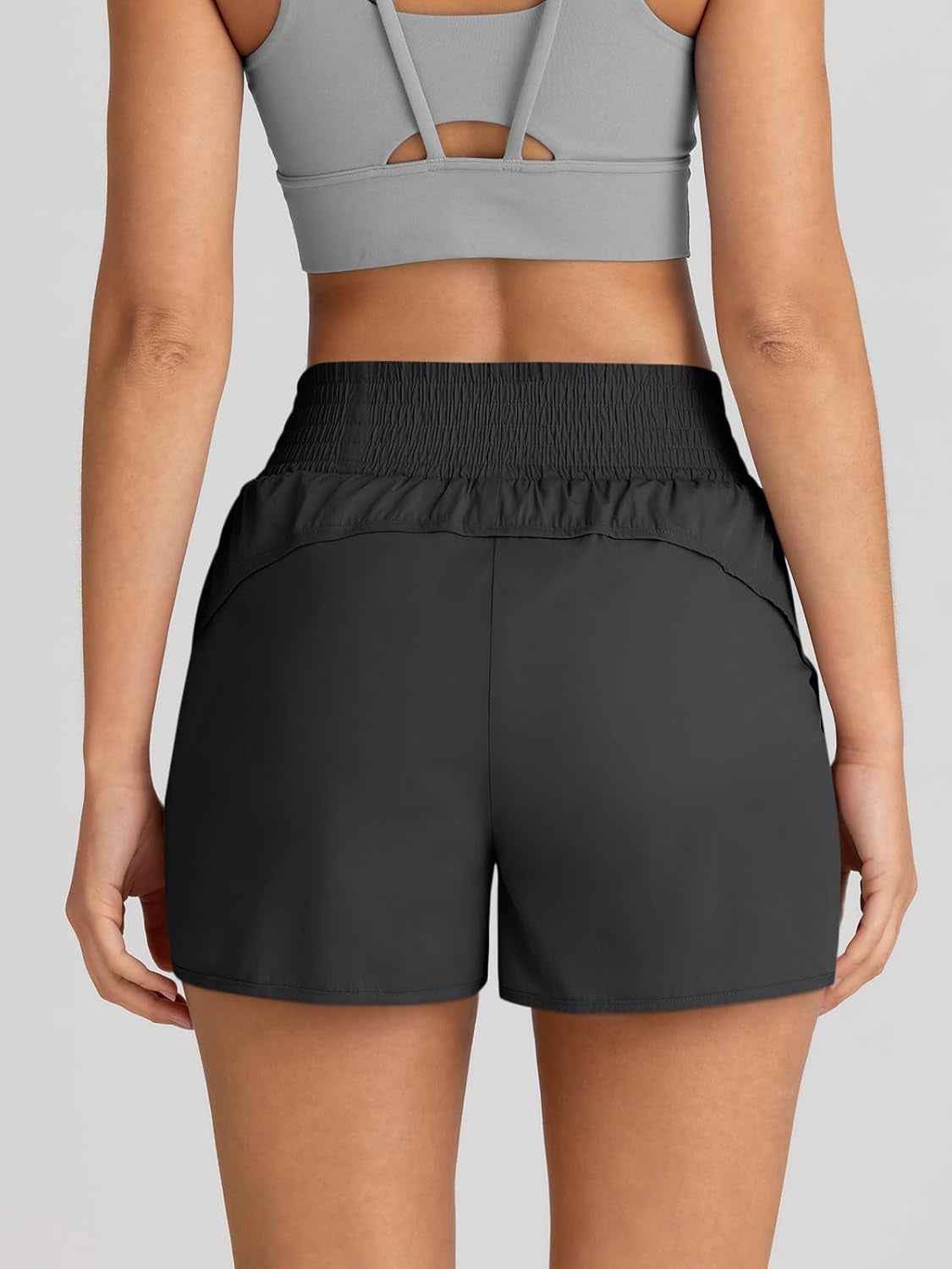 Womens Athletic Shorts High Waisted Running Shorts Gym Workout Shorts Casual Comfy Sport Shorts with Pockets 2025