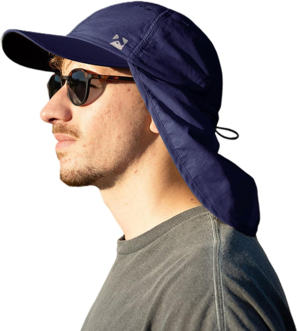 L/XL/XXL UV50+ Waterproof Neck Flap Baseball Sun Cap