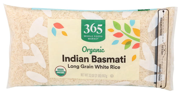 , Organic White Basmati Indian Rice, 32 Ounce