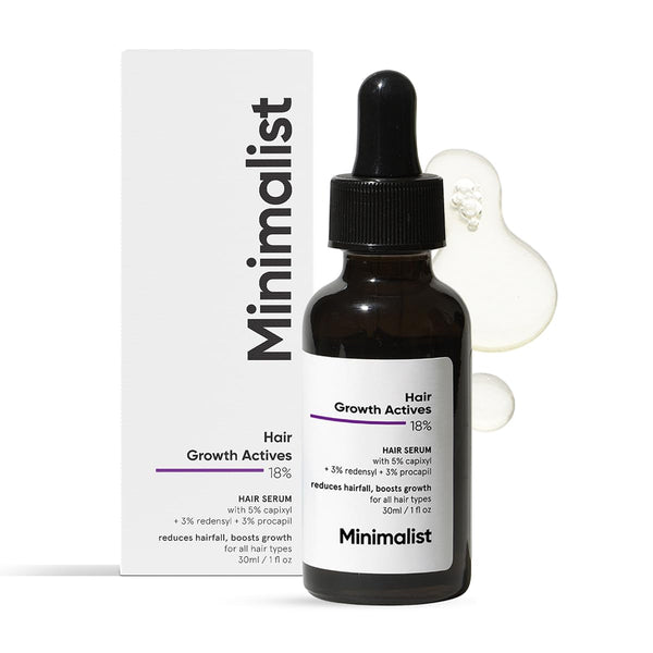 Hair Density Serum 18% | with Procapil, Capixyl, Redensyl, Anagain & Baicapil for Hair Fall Control | Women & Men | 30 Ml