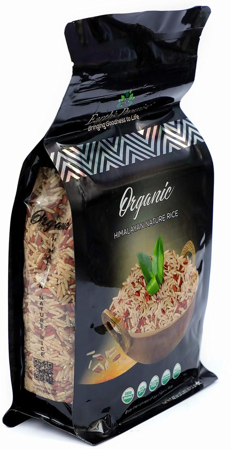 '- Organic Red Rice & Brown Rice 32 Oz (1-Pack) - Organic, Non-Gmo, Low-Glycemic Index, Gluten Free, Allergen Free, Healthy Diet, Sustainably Sourced, Non-Sticky Rice