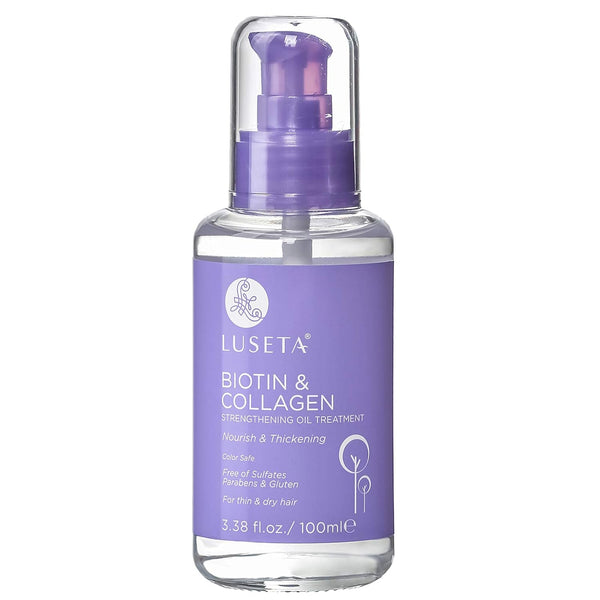 Biotin Hair Growth Serum with Collagen, Hair Oil for Thin and Damage Hair Growth Oil, Biotin Growth Serum for Frizzy & Damaged Hair, Thickening and Healthier Scalp for Men & Women 3.38 Fl Oz