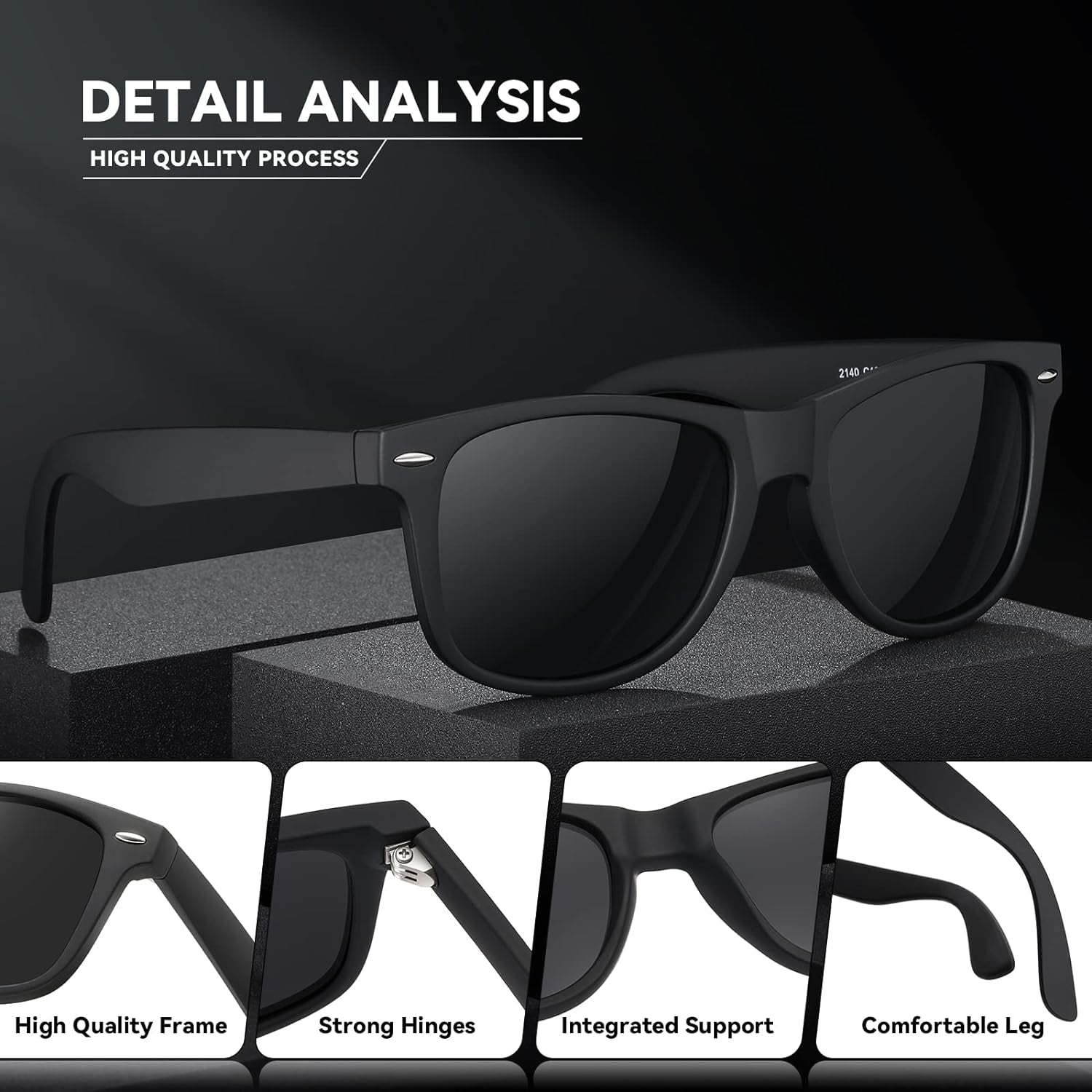 Polarized Sunglasses Womens Men - Sun glasses Fashion Trendy Driving Fishing UV Blocking UV400 Protection