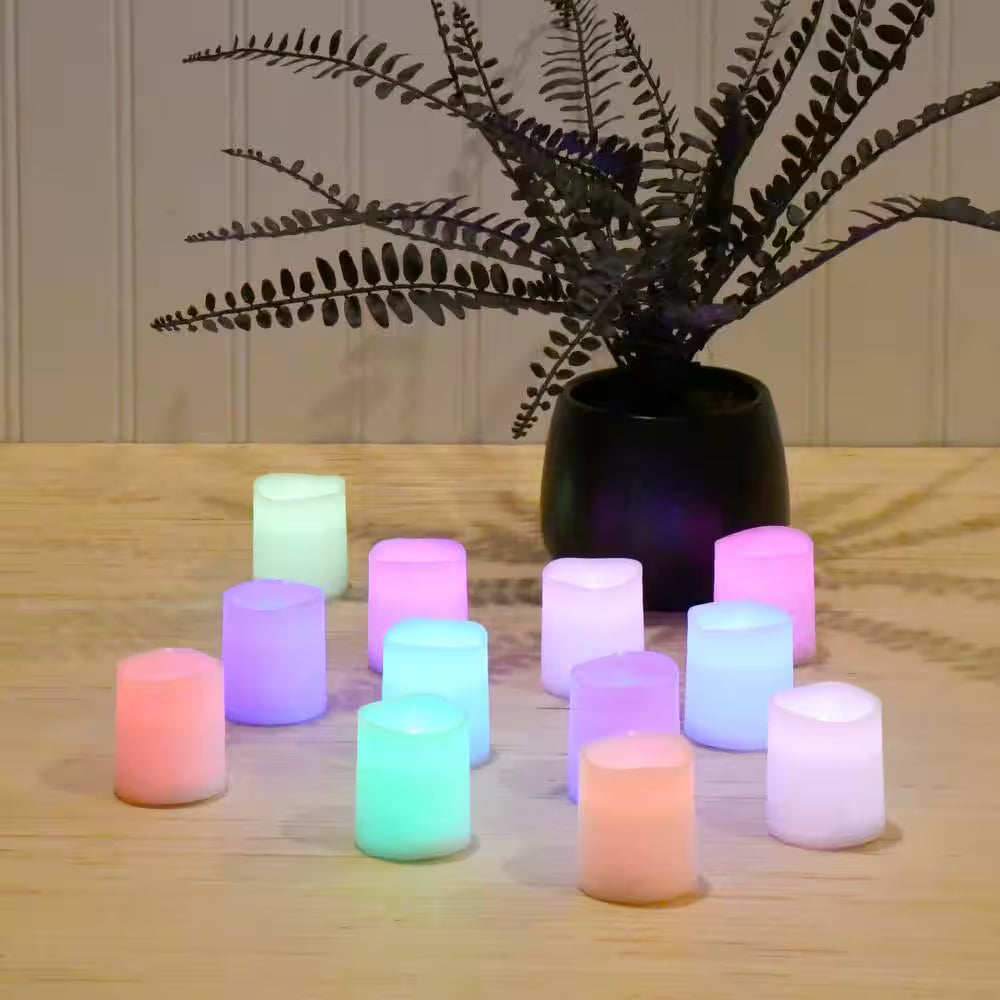 1.5 In. H Color Changing Votive LED Candle (Set of 12)