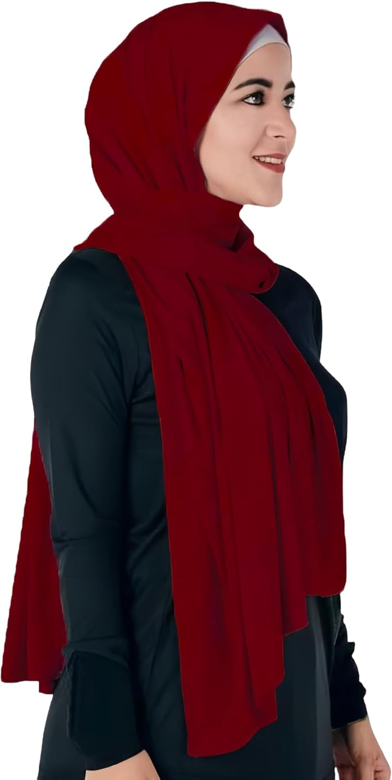 Non-See-Through Premium Jersey Maxi Hijab Head Scarf Wrap for Muslim Women