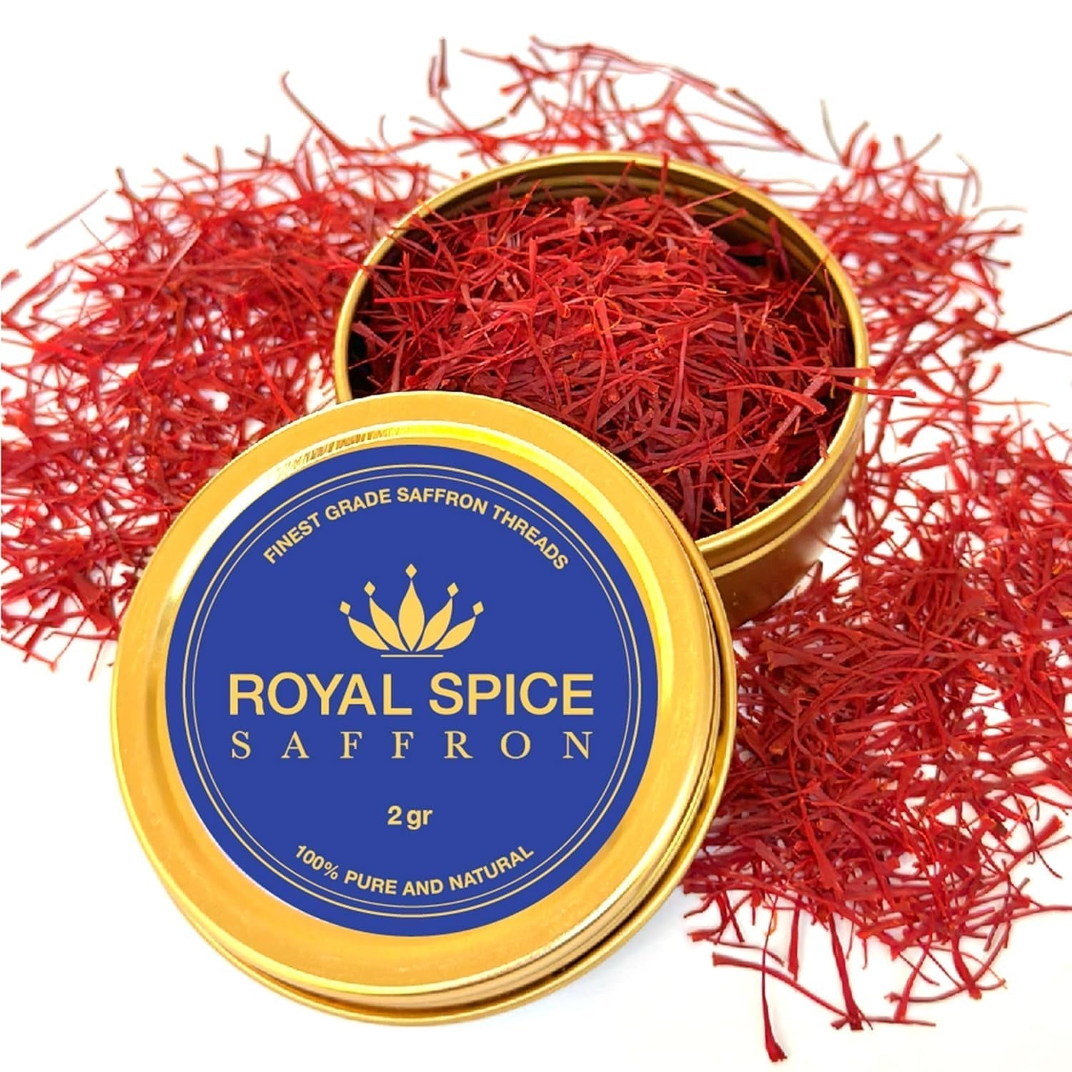 Saffron, Finest Pure Premium Saffron Threads. for Rice, Tea, Paella, Desserts, and All Culinary Delights.