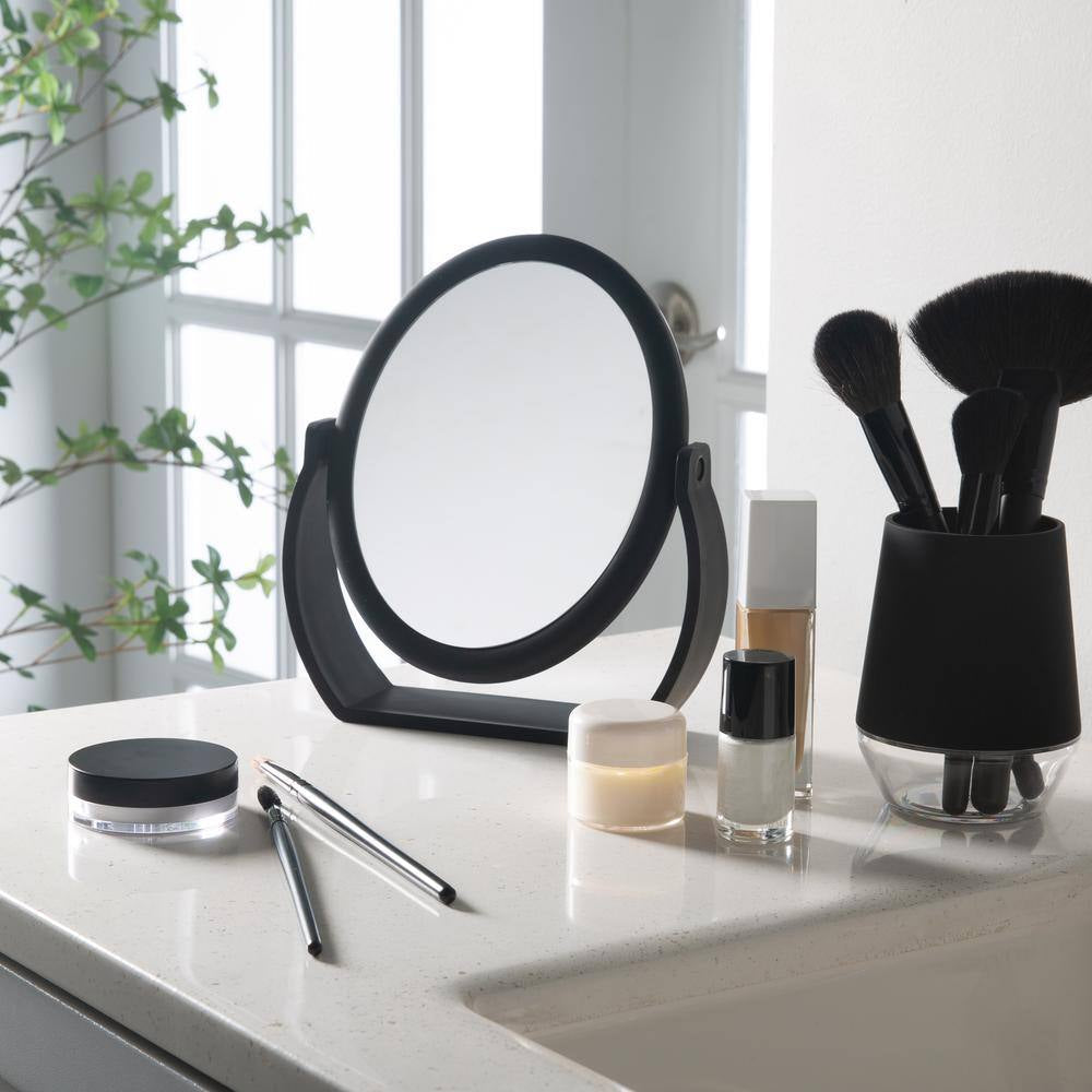 1.97 In. X 8.35 In. Makeup Mirror in Black