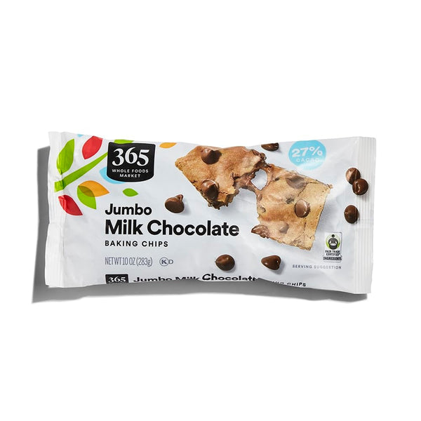 , Chocolate Chips Baking Jumbo Milk Chocolate, 10 Ounce