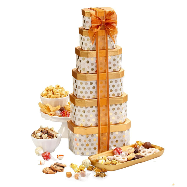 Gourmet Food Gift Basket Snack Gifts for Women, Men, Families, Delivery For, Appreciation, Chocolate, Thank You, Birthday, Corporate, Congratulations