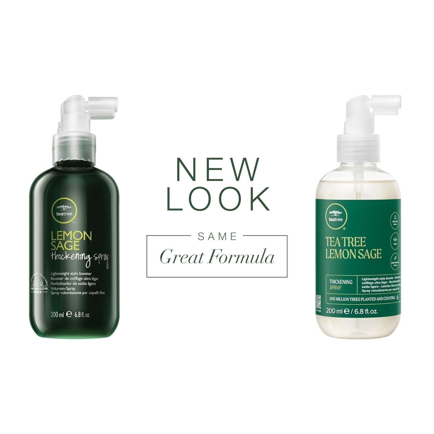 Tea Tree Lemon Sage Thickening Spray, Builds Body + Boosts Volume, for Fine Hair