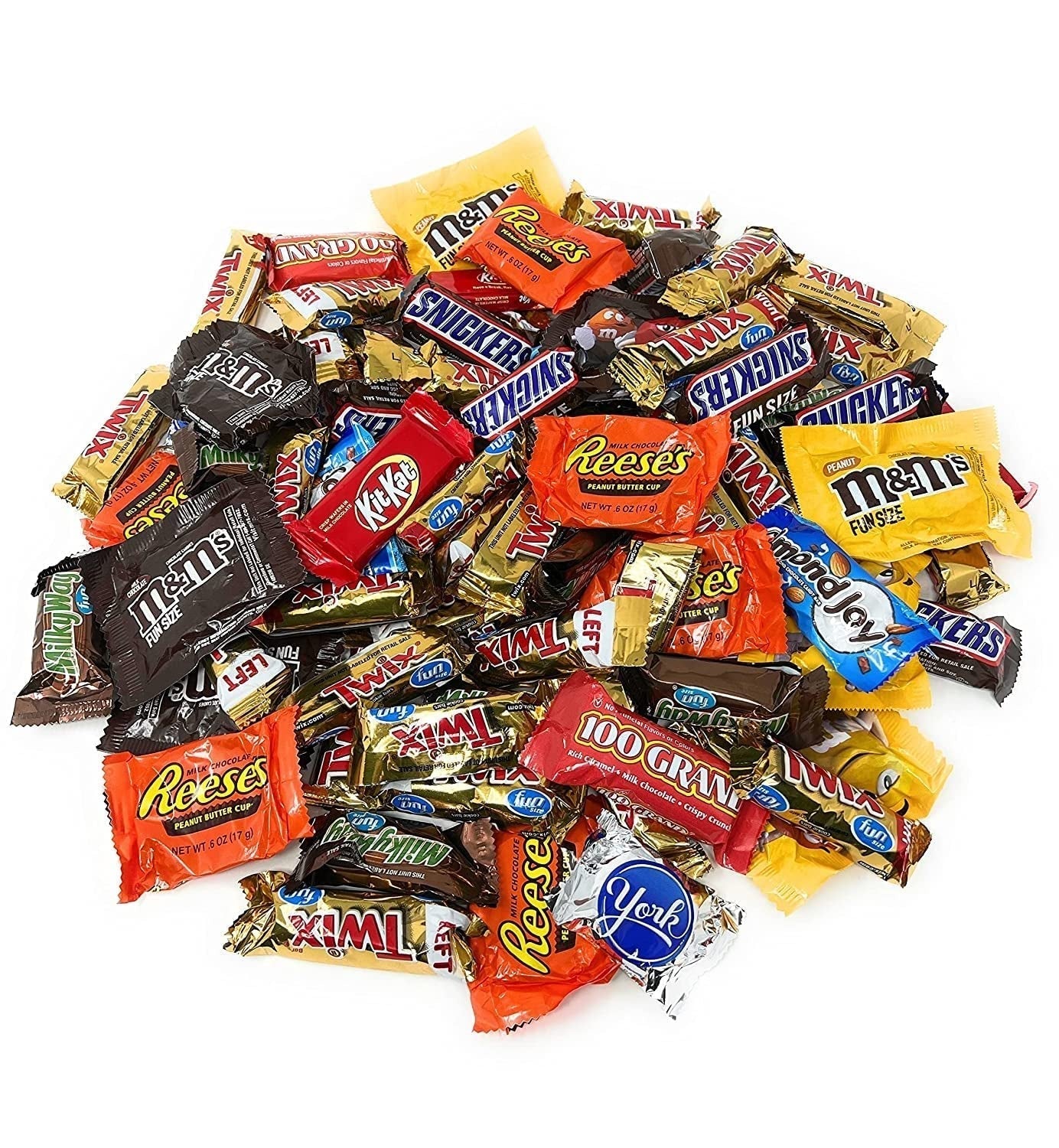 Halloween,Holiday Bulk Ulitmate Chocolate Classic MARS Candy Snack Bars 3.5 Lbs Individually Wrapped Mini Fun Size Candies Variety Bulk Mix (56 Oz) Made in America (USA)