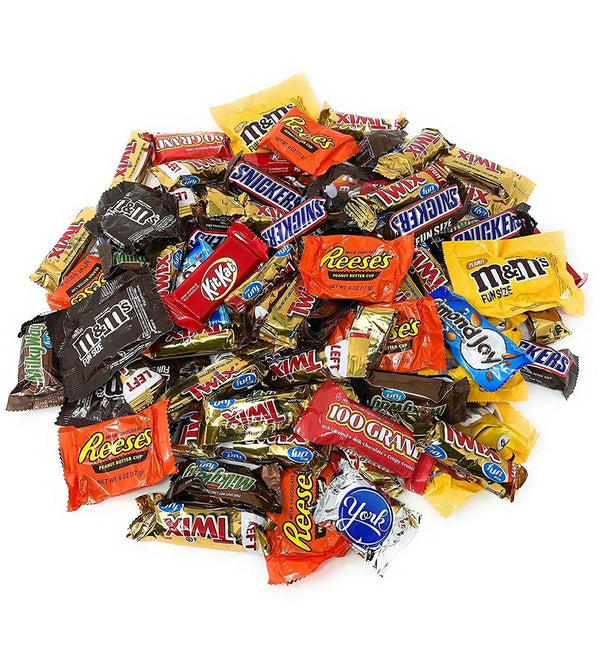 Halloween,Holiday Bulk Ulitmate Chocolate Classic MARS Candy Snack Bars 3.5 Lbs Individually Wrapped Mini Fun Size Candies Variety Bulk Mix (56 Oz) Made in America (USA)