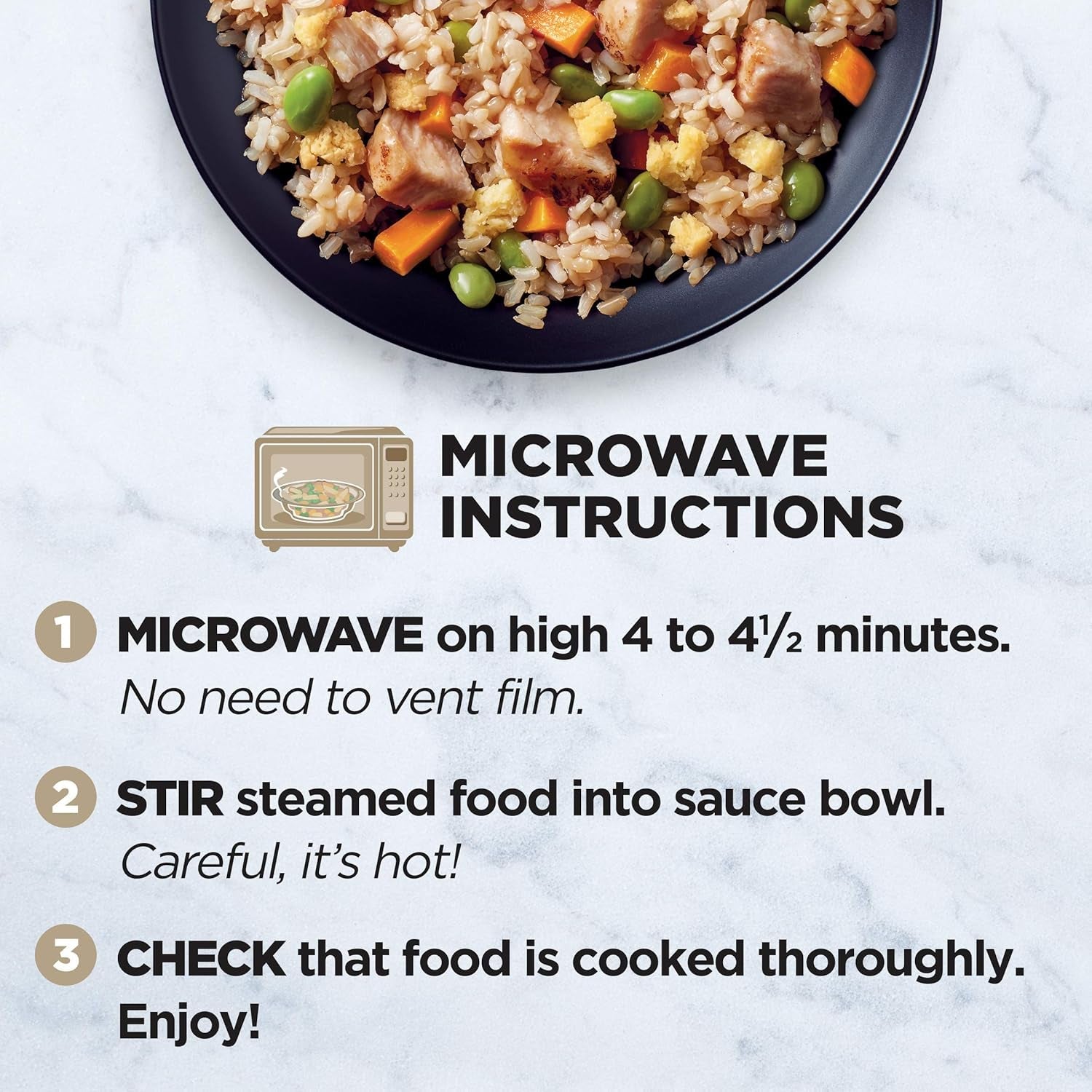 Simply Steamers Chicken Fried Rice Frozen Meal, 10 Oz.