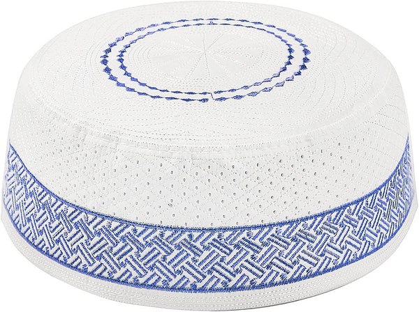 Men Muslim Prayer Kufi Hat Prayer Headwear Cap Islamic Beanie Skull Cap Embroidery Kofia Topi Sun Hat