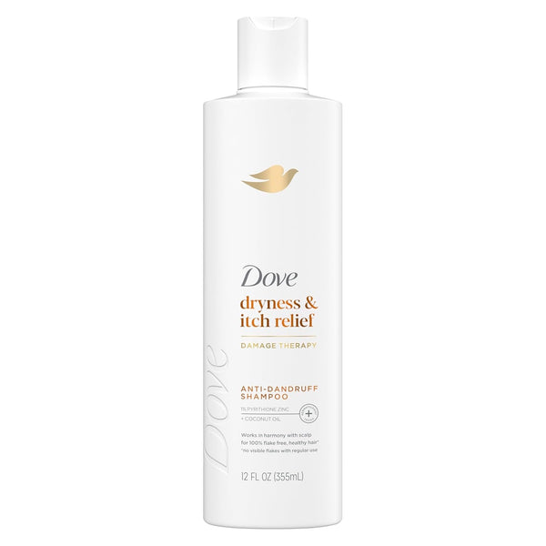 Damage Therapy Derma Shampoo Dryness + Itch for Flaky Scalp with Pyrithione Zinc and Coconut Oil 12 Fl Oz