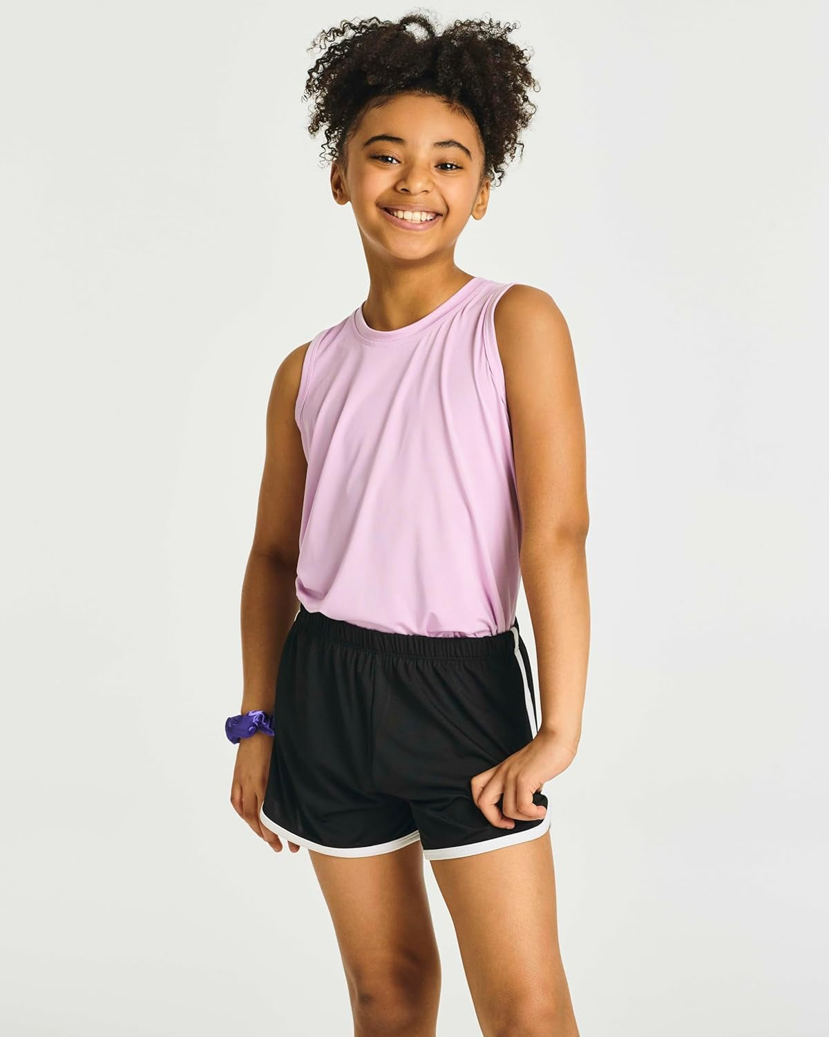 5 Pack: Girls' Dry-Fit Active Athletic Dolphin Shorts (Ages 4-16)