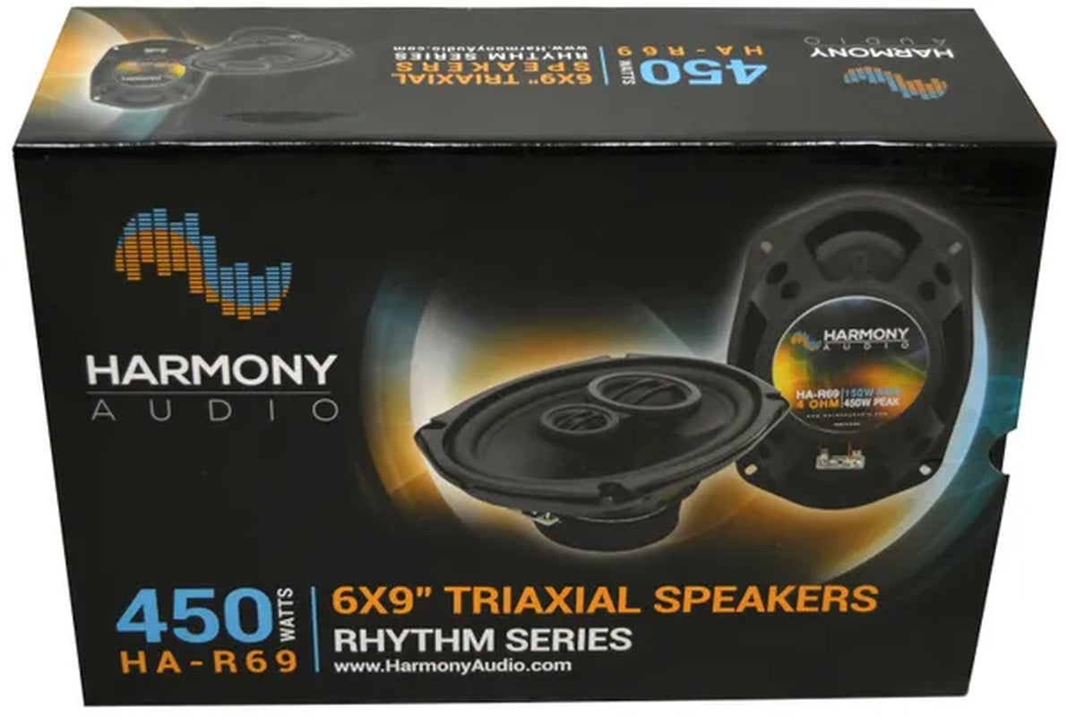 Harmony Audio HA-R69 Car Stereo Rhythm Series 6X9 Replacement 450W Speakers