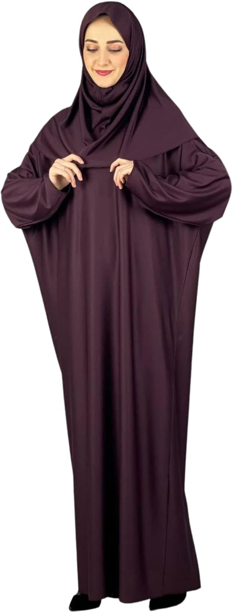 Women Prayer Clothes with Hijab Muslim Outfits Long Robe Abaya Turkish Islamic Dresses Dubai Kaftan with Rosary