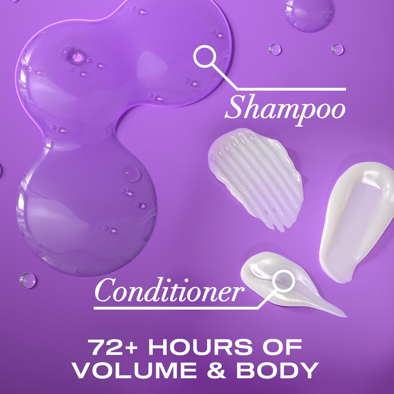 Thick & Full + Biotin & Collagen Shampoo & Conditioner Set, (Packaging May Vary), Purple, 13 Fl Oz (Pack of 2)