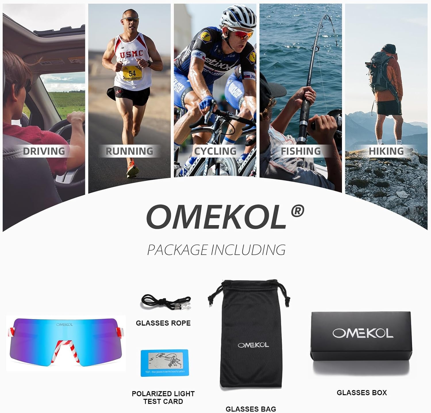 Two Sizes For Adults and Youth Polarized Sunglasses Men Women Outdoor Sport Baseball Glasses UV400 Cycling Eyewear