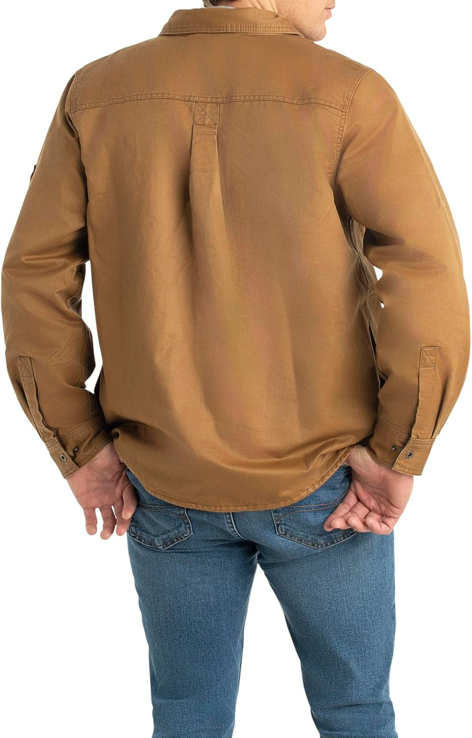 Journeyman Shirt Jacket Flannel Lined Shacket for Men Water-Resistant Coat Rugged Fall Clothing