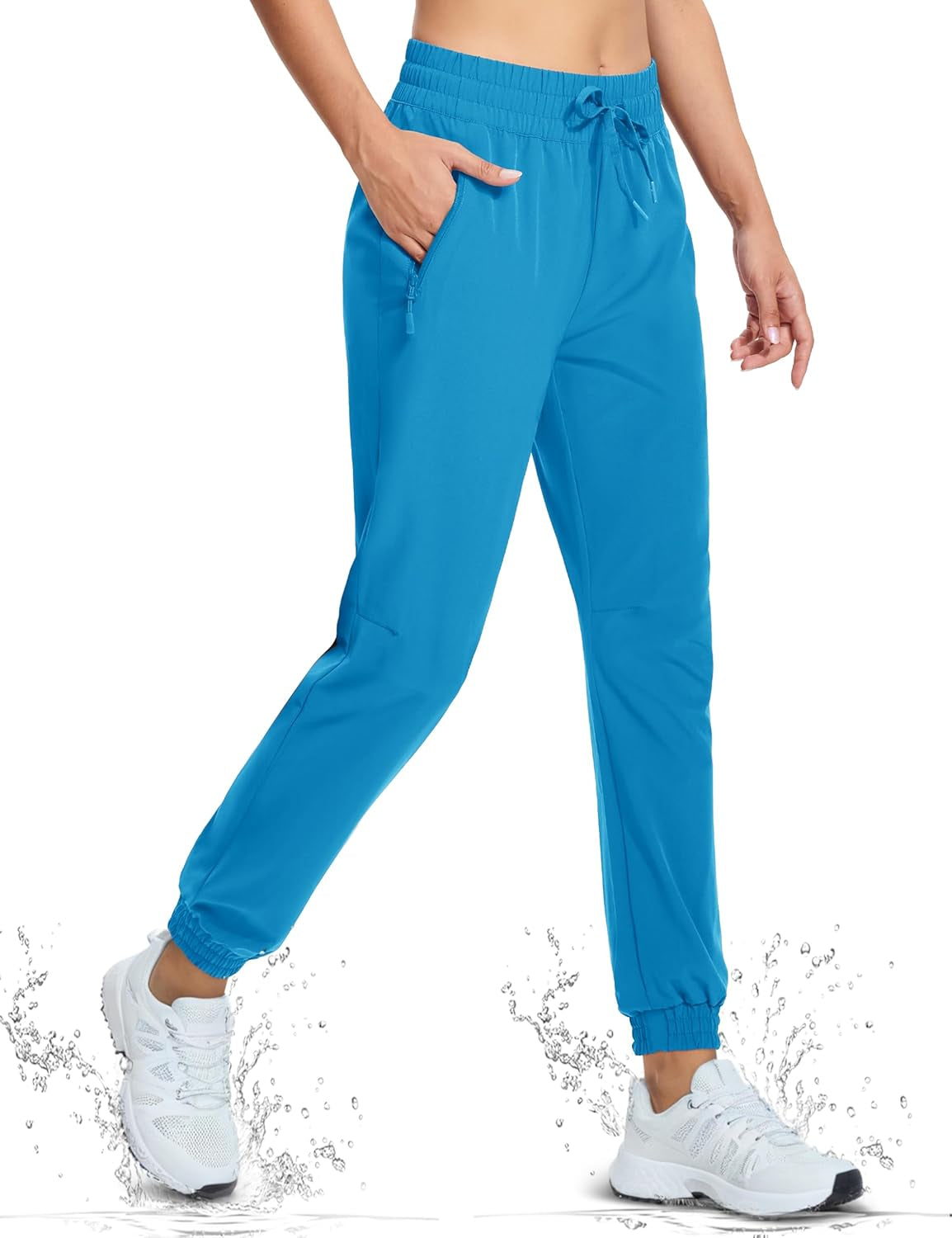 Women'S Hiking Pants Lightweight Quick Dry Water Resistant Athletic Running Joggers with Pockets Outdoor Travel