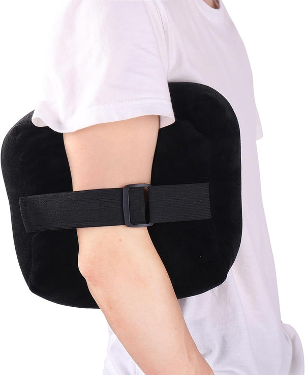 Post Shoulder Surgery Pillow for Shoulder Pain Relief Support Rotator Cuff Brace Pillow for Side Sleeper Comfortable Armpit Surgery Recovery Supplies for Sitting & Sleeping (Black)