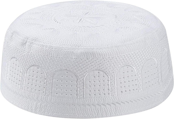 Men Muslim Prayer Kufi Hat Prayer Headwear Cap Islamic Beanie Skull Cap Embroidery Kofia Topi Sun Hat