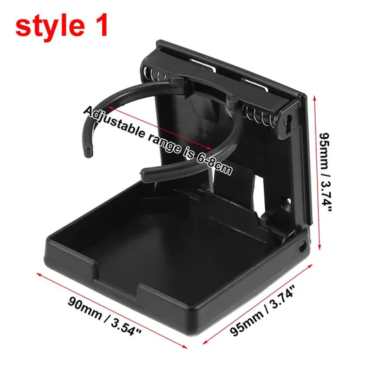 1/2PCS Cup Drink Holder Folding Car Cup Holder Water Bottle Holder Front Cup Holder Stand for Car Boat Truck Yacht SUV RV Van Cup Tray