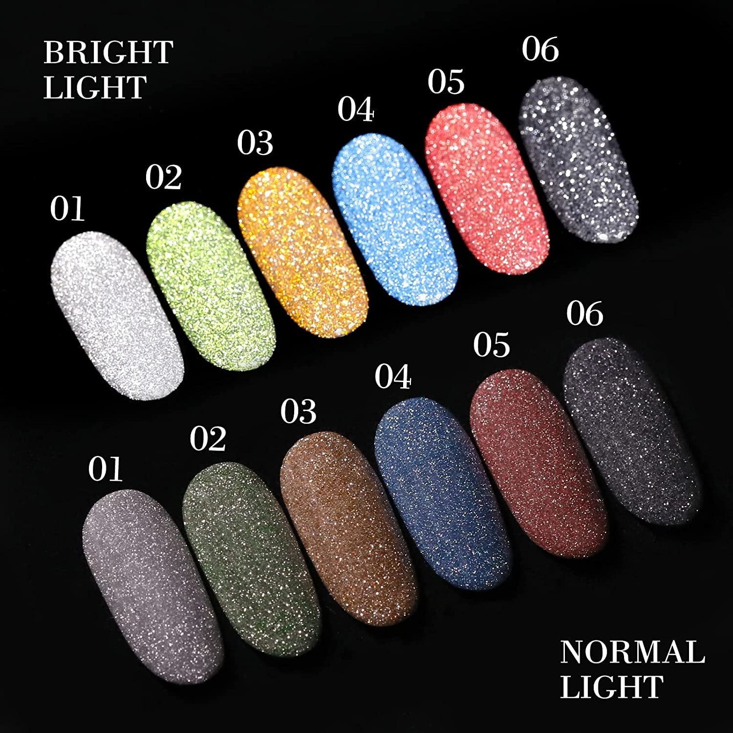 Reflective Gel Polish - Glitter Gel Nail Polish with Diamond Cat Eye Gel Royal Flash,Sparkle Chick Collection,UV LED Soak Off Home DIY Manicure Nail Salon Varnish,It's Brillant