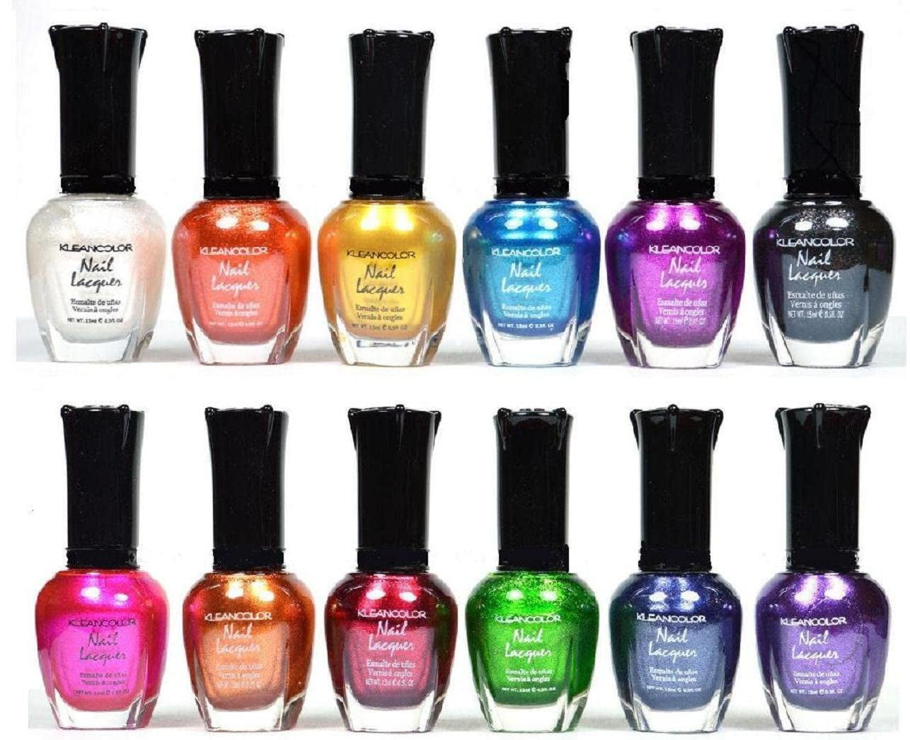 Nail Polish - Awesome Metallic Full Size Lacquer Lot of 12-pc Set