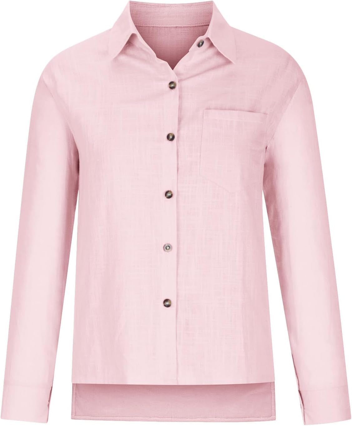 Women Cotton Linen Summer Tops Button down Shirts Dressy Causal Long Sleeve Gauze Blouses Trendy Boho Clothes 2024