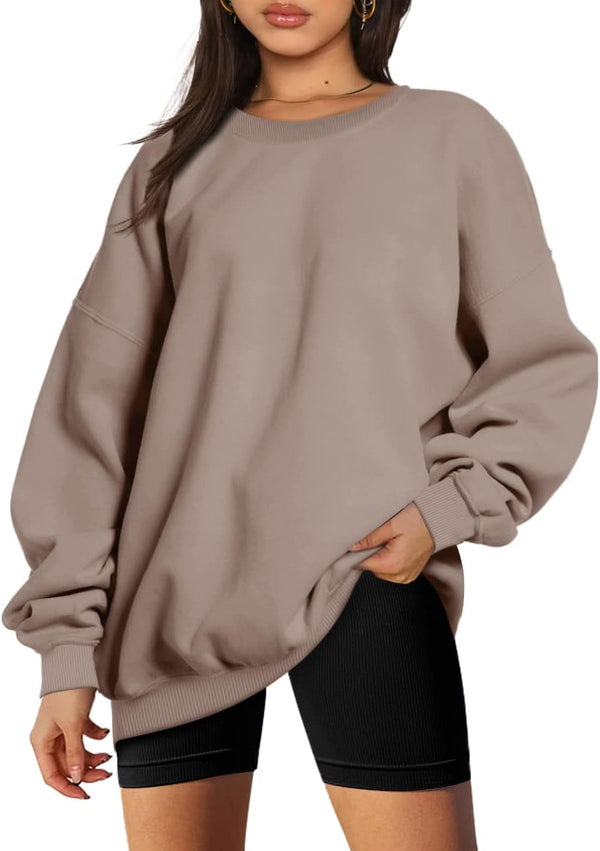 Sweatshirts for Women Hoodies Oversized Crewneck Tops Sweaters Comfy Fall Winter Outfits Clothes 2025 Fashion