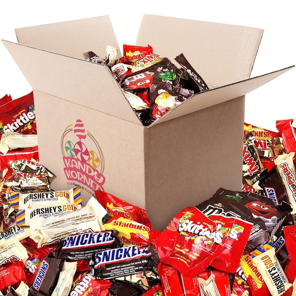 KATIES KANDY KORNER Individually Wrapped Chocolate Mix Bulk of Gold, Twix, M&M, Skittles, Starburst, Snickers, Whoppers, Assorted Candy for Holidays, Christmas, Birthdays - 5Lb