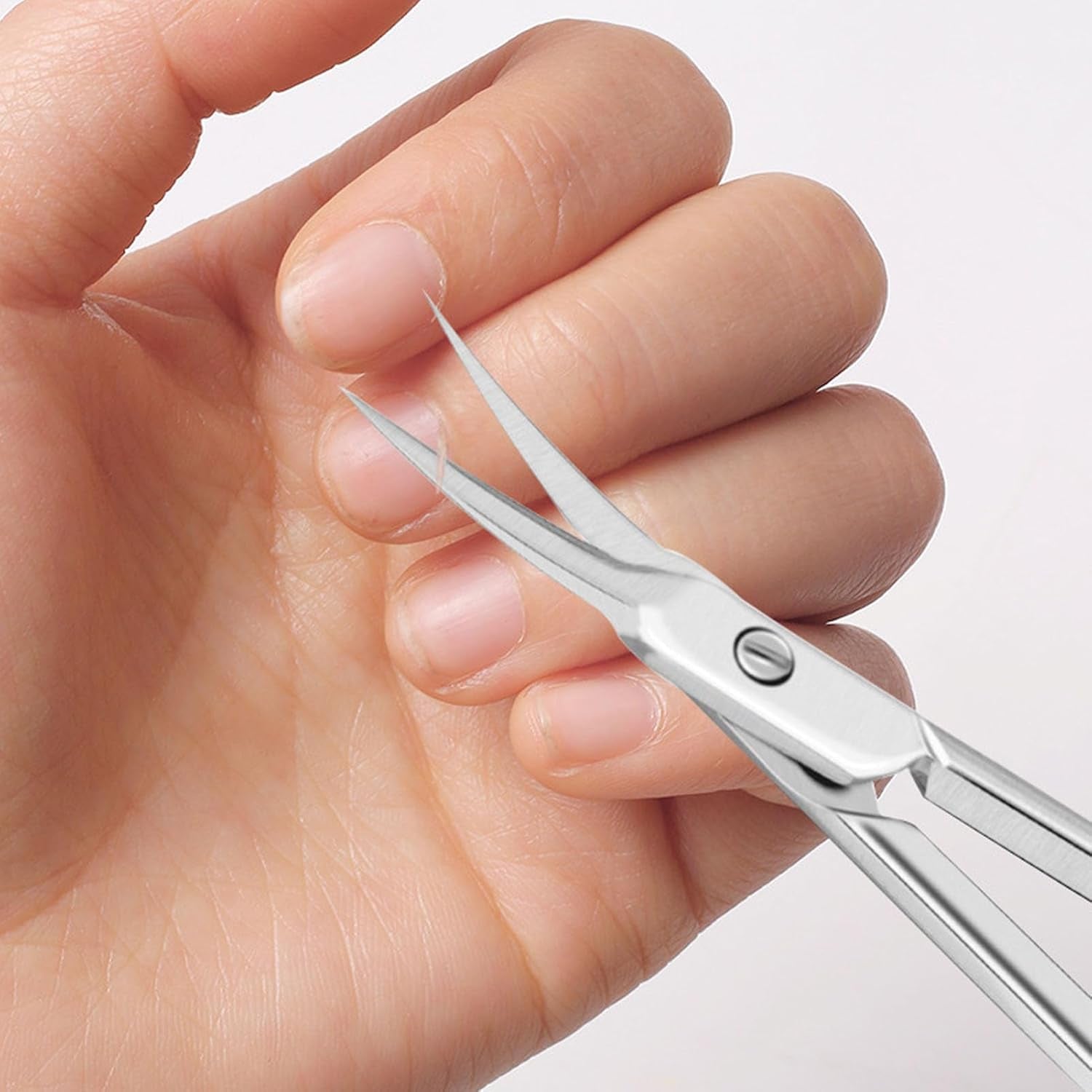 Nail Enhancement Russian Dead Skin Scissors Stainless Steel Cuticle Trimmer Scissors Dead Skin Remover Arc Shaped Cuticle Trimmer Manicure Tool