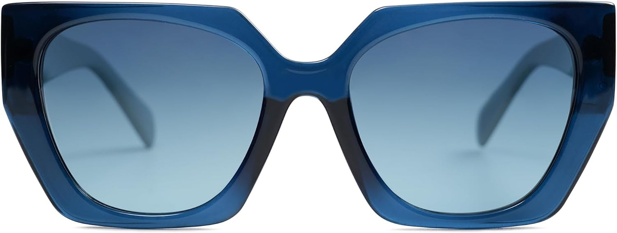 Trendy Oversized Polarized Sunglasses Womens Big Square Cateye Sunnies, Lentes De Sol Para Mujer SJ2205
