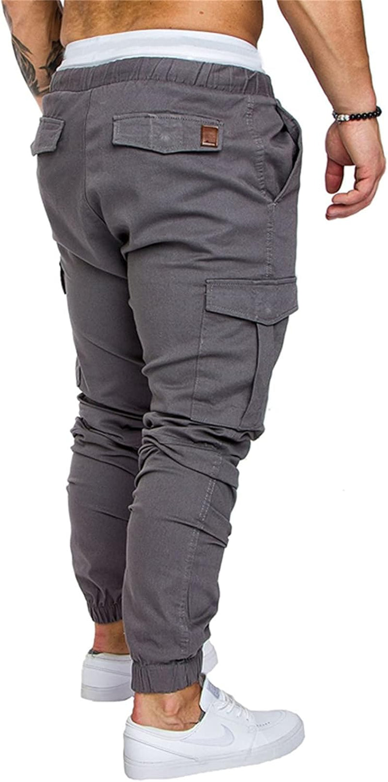 Mens Fashion Joggers Sports Pants Athletic Workout Trousers Casual Cargo Pants
