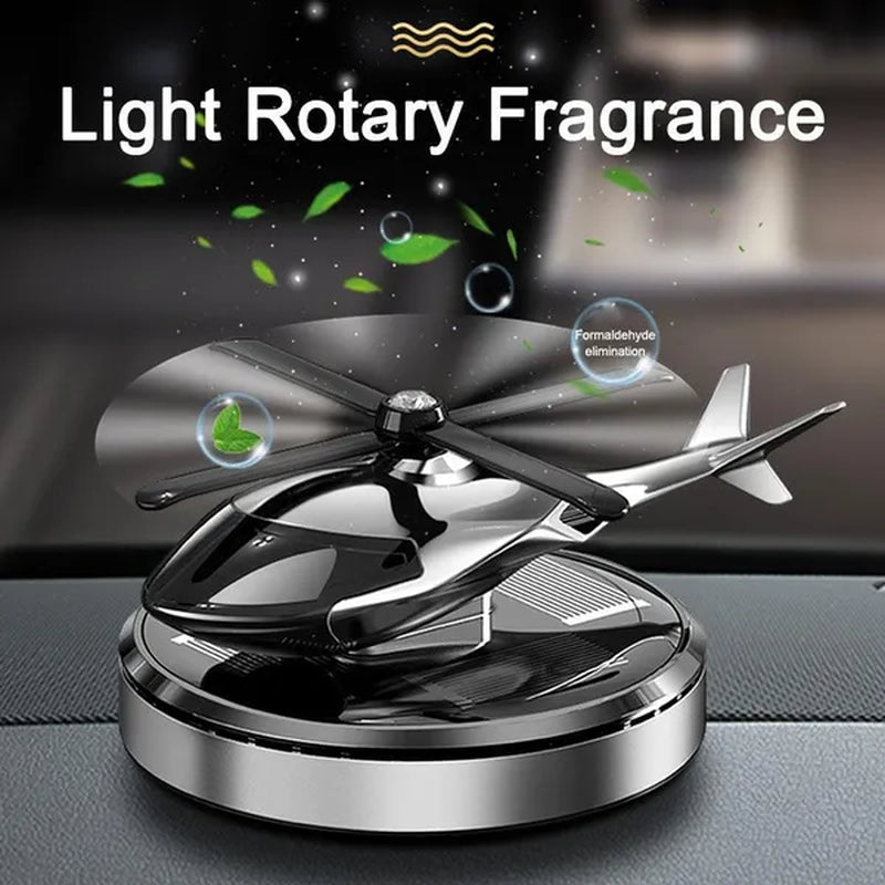 Car Air Freshener Solar Helicopter Auto Flavoring Car Perfume Interior Accessories Propeller Rotating Fragrance Diffuse Supplies