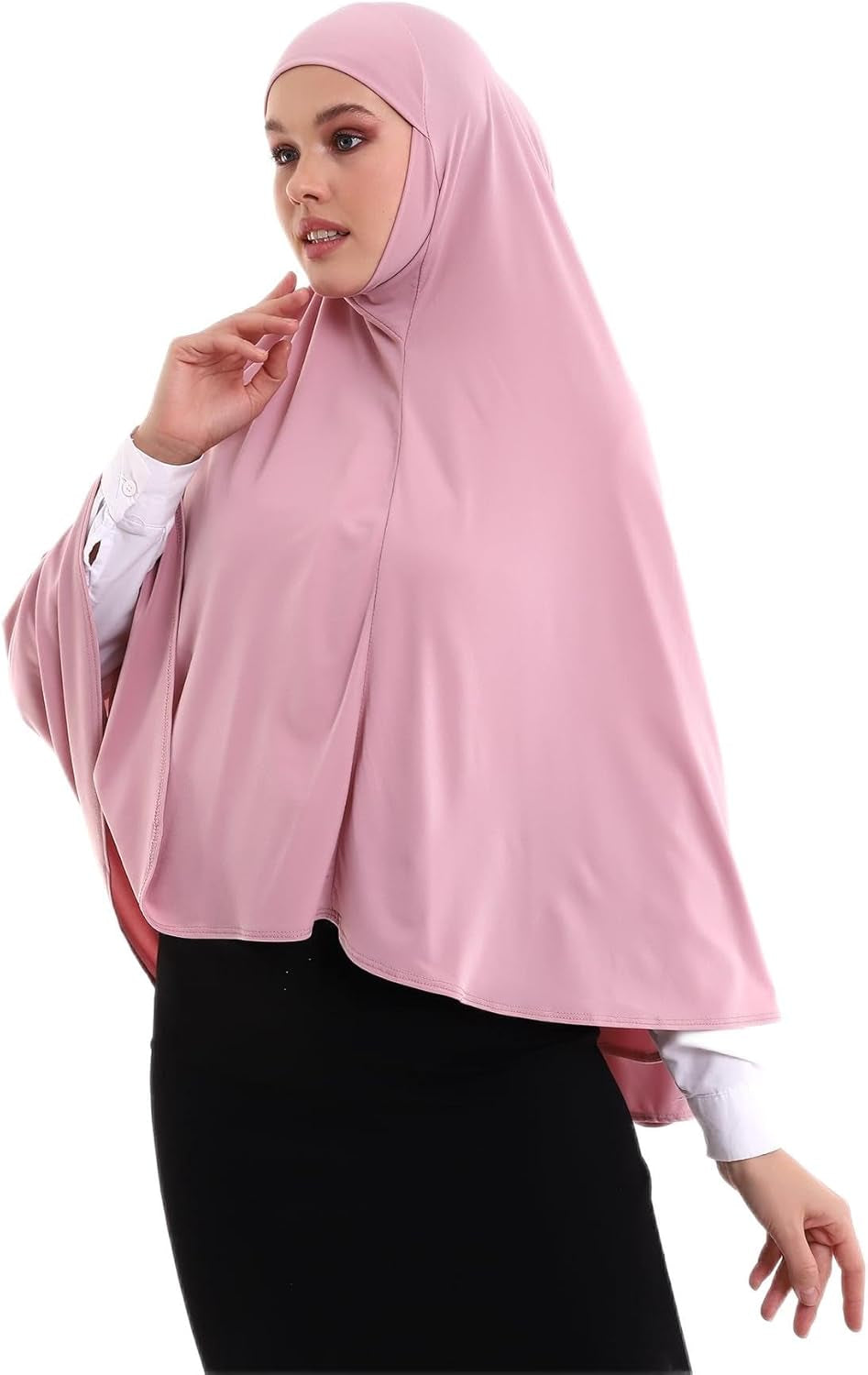 , Women Muslim Hijab Cover, Islamic Khimar, Long Salah Clothes. Prayer Hijab for Women