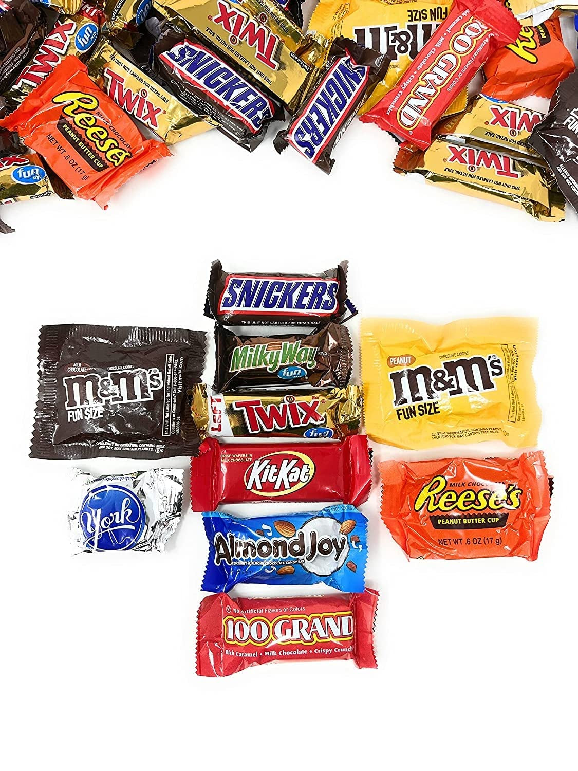 Halloween,Holiday Bulk Ulitmate Chocolate Classic MARS Candy Snack Bars 3.5 Lbs Individually Wrapped Mini Fun Size Candies Variety Bulk Mix (56 Oz) Made in America (USA)