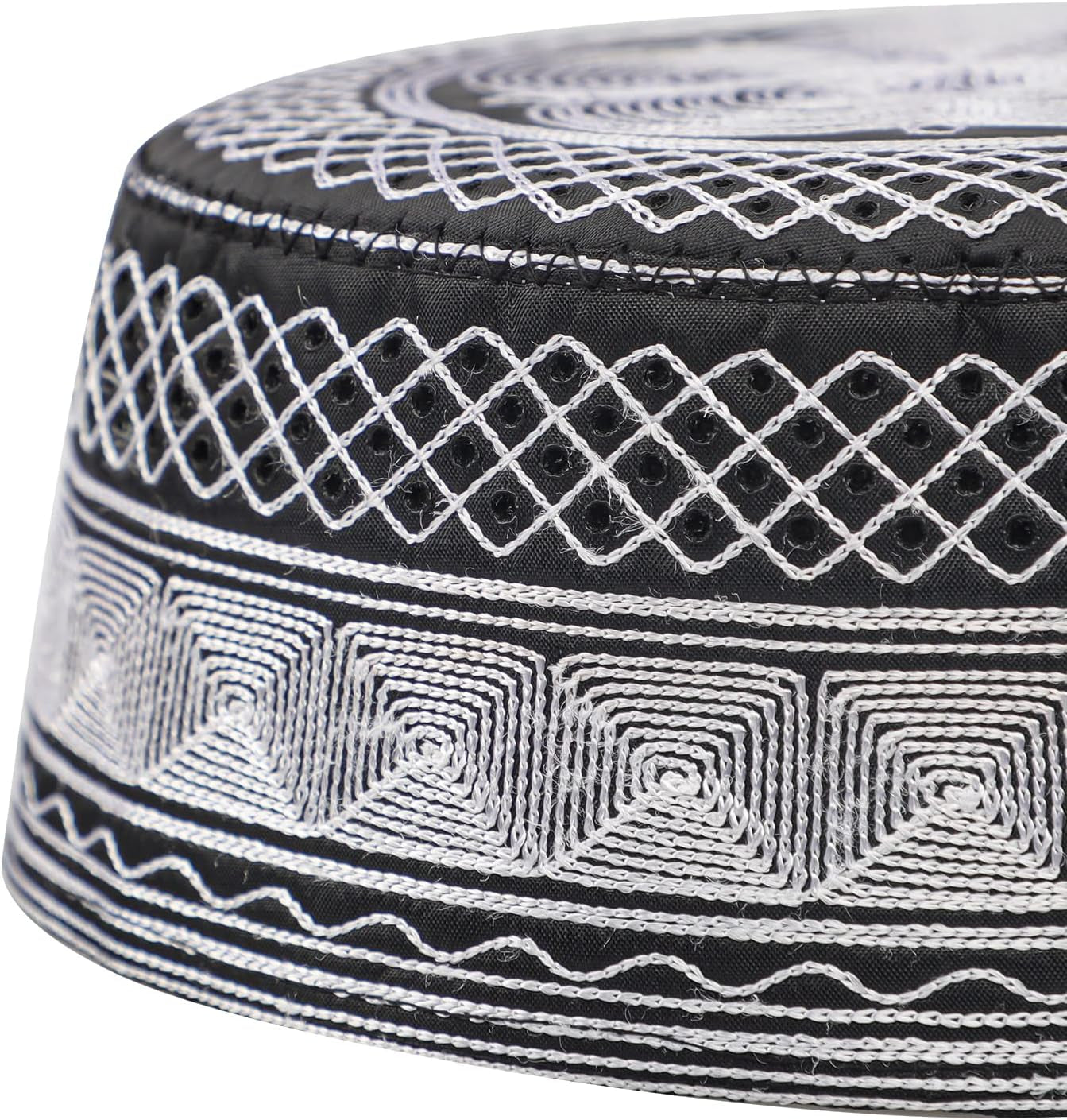 Men Muslim Prayer Kufi Hat Prayer Headwear Cap Islamic Beanie Skull Cap Embroidery Kofia Topi Sun Hat