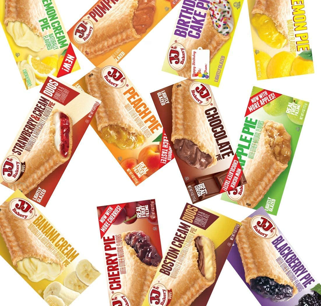 Assorted Variety Pack Snack Pies, Individual Dessert, Fresh-Baked, Perfect for Snacks, Nut-Free, Kosher Parve, 4 Oz Each (Pack of 6)