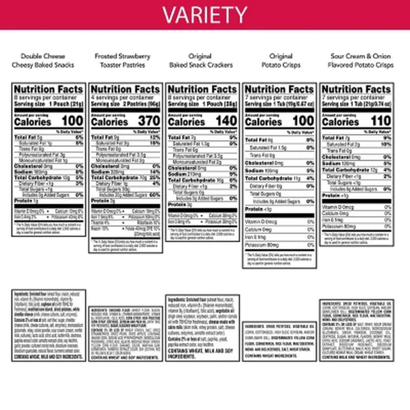 Kellogg'S Game Time Snacks, Variety Pack, 38 Pk.