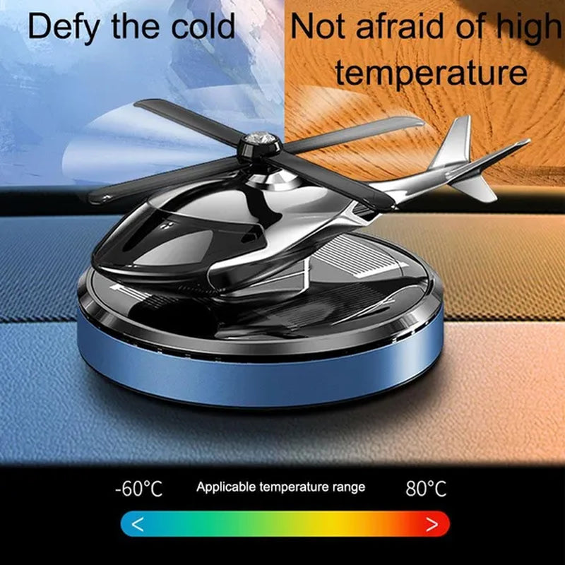 Car Air Freshener Solar Helicopter Auto Flavoring Car Perfume Interior Accessories Propeller Rotating Fragrance Diffuse Supplies