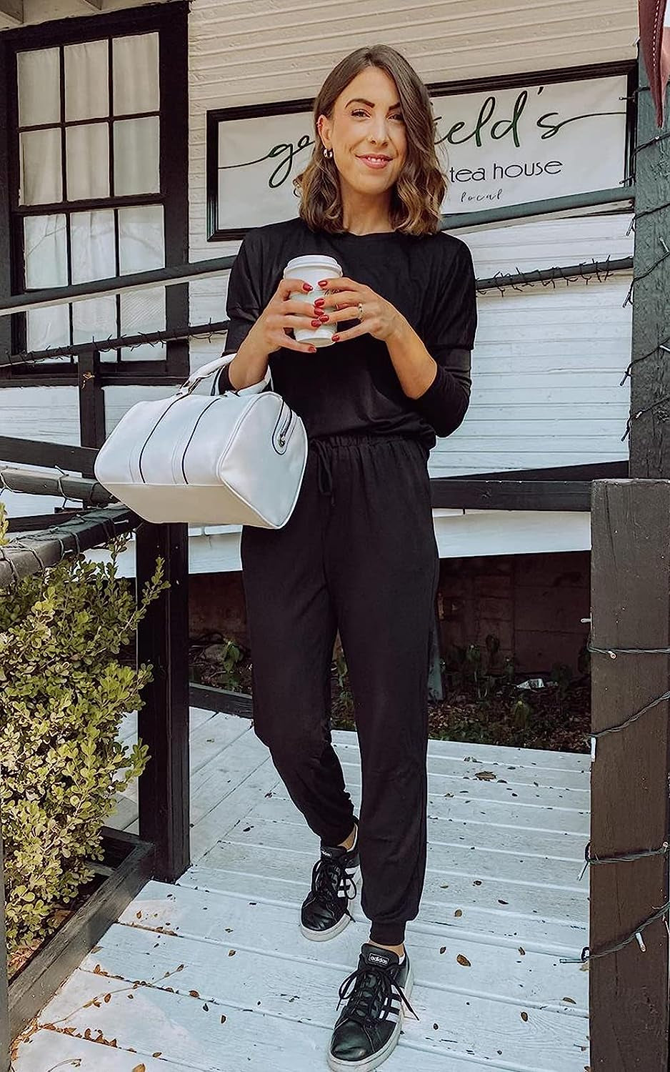 Women'S Fall 2 Piece Lounge Outfit Long Sleeve Crewneck Pullover Tops High Waisted Pants Set Tracksuit